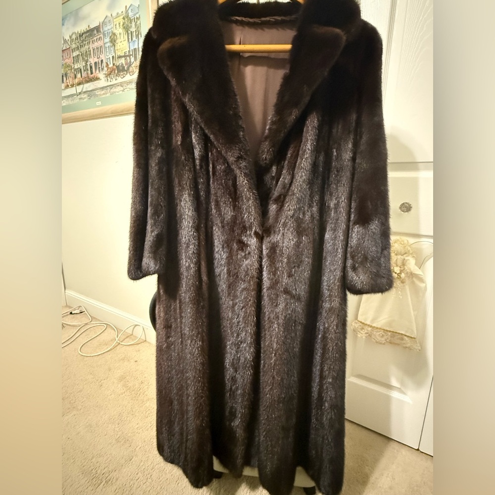 Real Mink Vintage long coat, custom made.